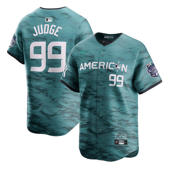 Mens American League Nike Teal 2023 MLB All-Star #99 Aaron Judge Game Limited Jersey